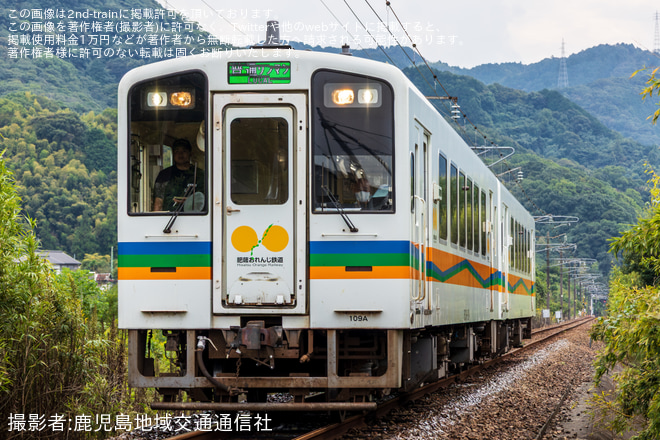 【肥薩】全線で運行再開、復興支援キャンペーンも展開 - 肥後高田～日奈久温泉間にて撮影