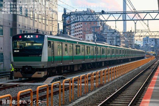 【JR東】E233系ハエ113編成 TASC動作確認試運転 - 板橋駅にて撮影
