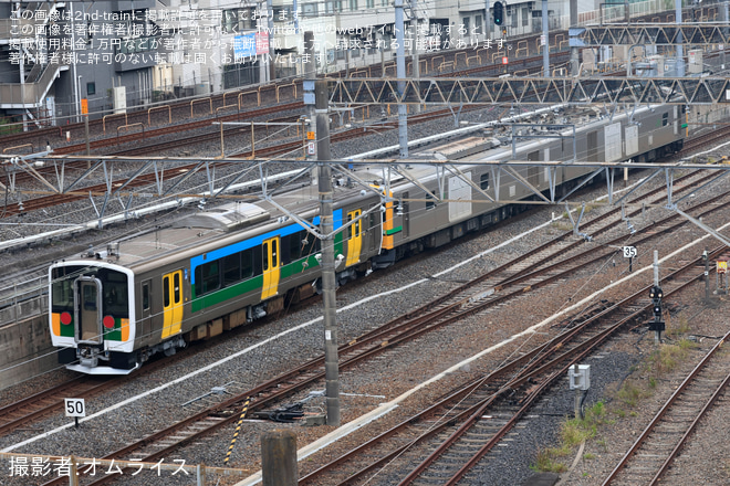 【JR東】キハE130-108 郡山車両ベース出場配給 - 大宮～大宮操間にて撮影