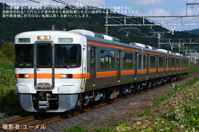 【JR海】313系0番台Y6編成 名古屋工場出場試運転 - 垂井～大垣間にて撮影