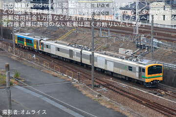【JR東】キハE130-108 郡山車両ベース出場配給