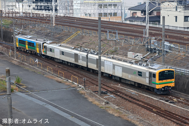 【JR東】キハE130-108 郡山車両ベース出場配給 - 大宮～大宮操間にて撮影