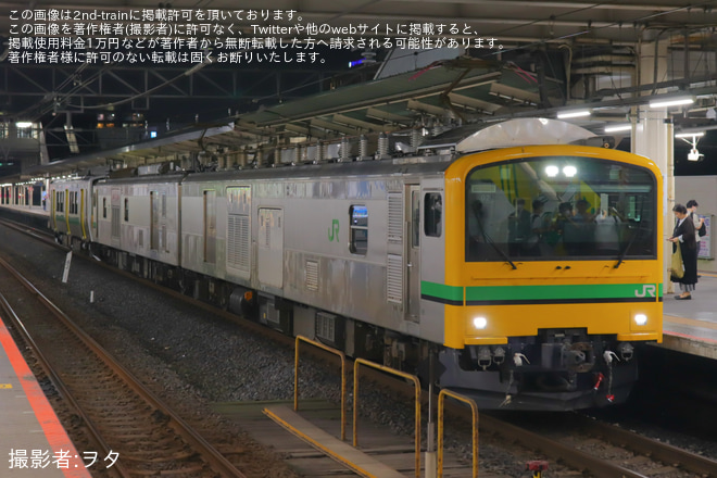 【JR東】キハE130-108 郡山車両ベース出場配給 - 蘇我駅にて撮影