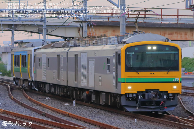 【JR東】キハE130-108 郡山車両ベース出場配給 - 吉川美南駅にて撮影