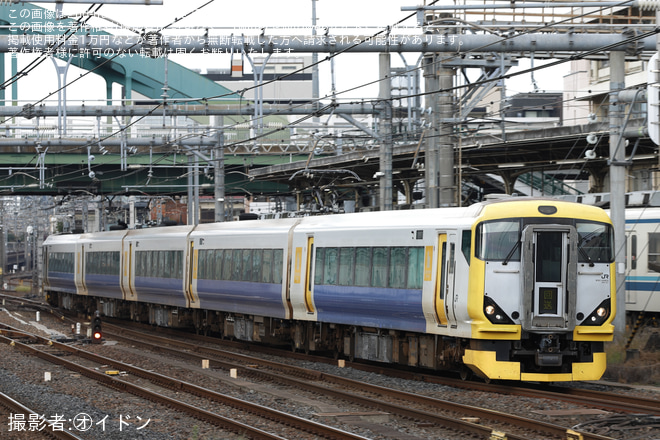 【JR東】E257系マリNB-01編成 大宮総合車両ベース出場回送 - 大宮駅にて撮影