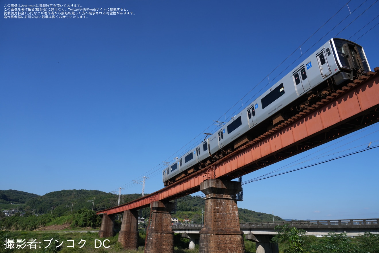 【JR九】817系Vk1504編成小倉総合車両センター入場の拡大写真