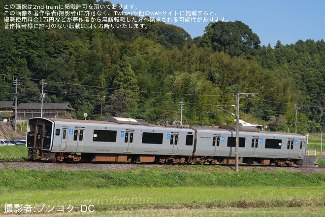 【JR九】817系Vk1504編成小倉総合車両センター入場（1枚目）