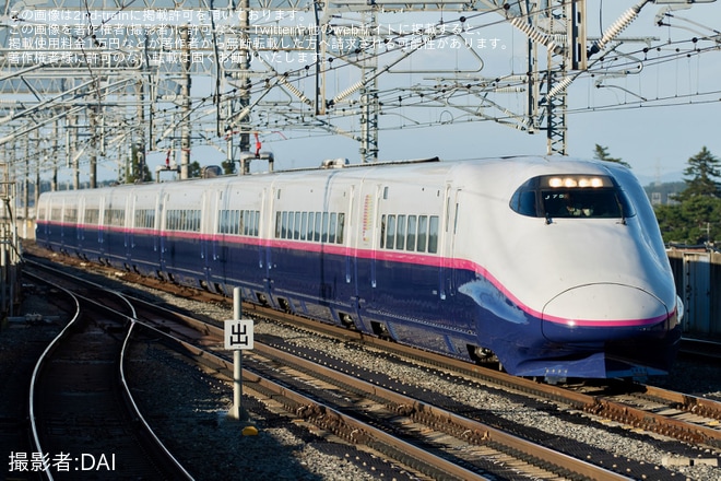 【JR東】E2系J75編成が全般検査を終え出場試運転（1枚目）