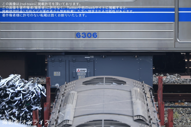 【西武】6000系6106F 補助電源装置(SIV装置)を更新工事 - 小手指車両基地にて撮影