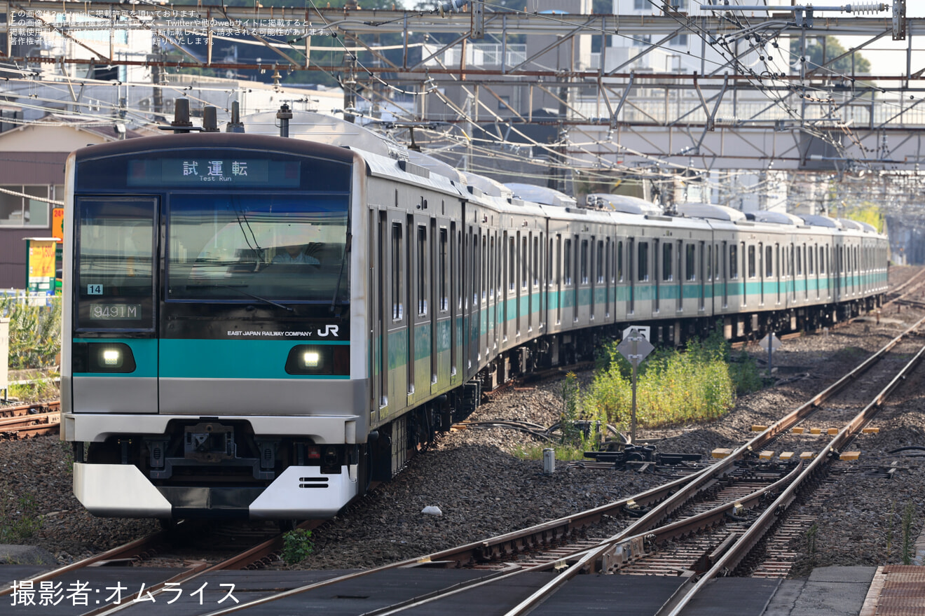 【JR東】E233系マト14編成 ATO調整試運転の拡大写真
