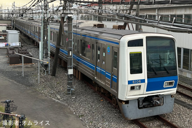 【西武】6000系6106F 補助電源装置(SIV装置)を更新工事 - 小手指車両基地にて撮影