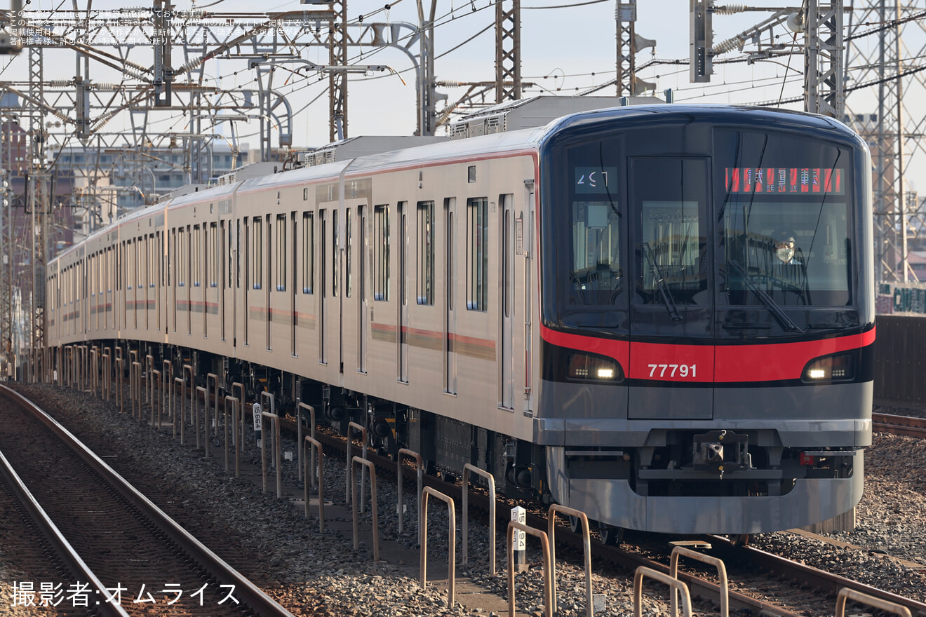 【東武】70090型71791F ATO調整試運転の拡大写真
