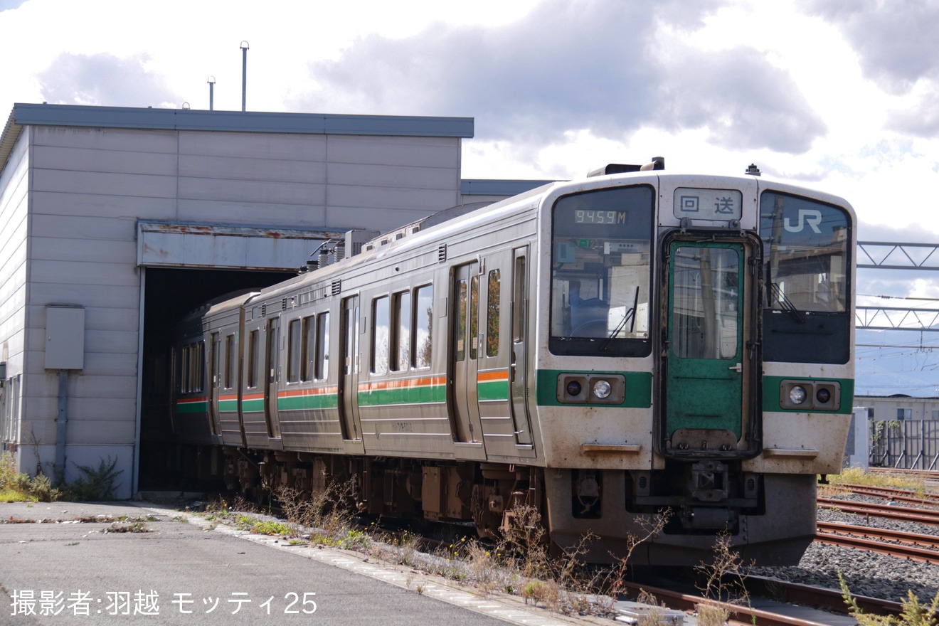 【JR東】719系5000番台Y12編成のクモハ719-5012の解体が進むの拡大写真