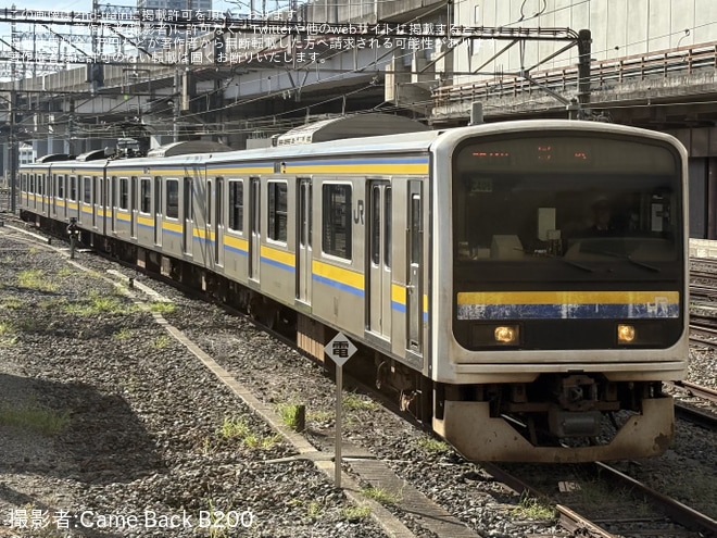 【JR東】209系マリC406編成大宮総合車両ベース入場回送（1枚目）