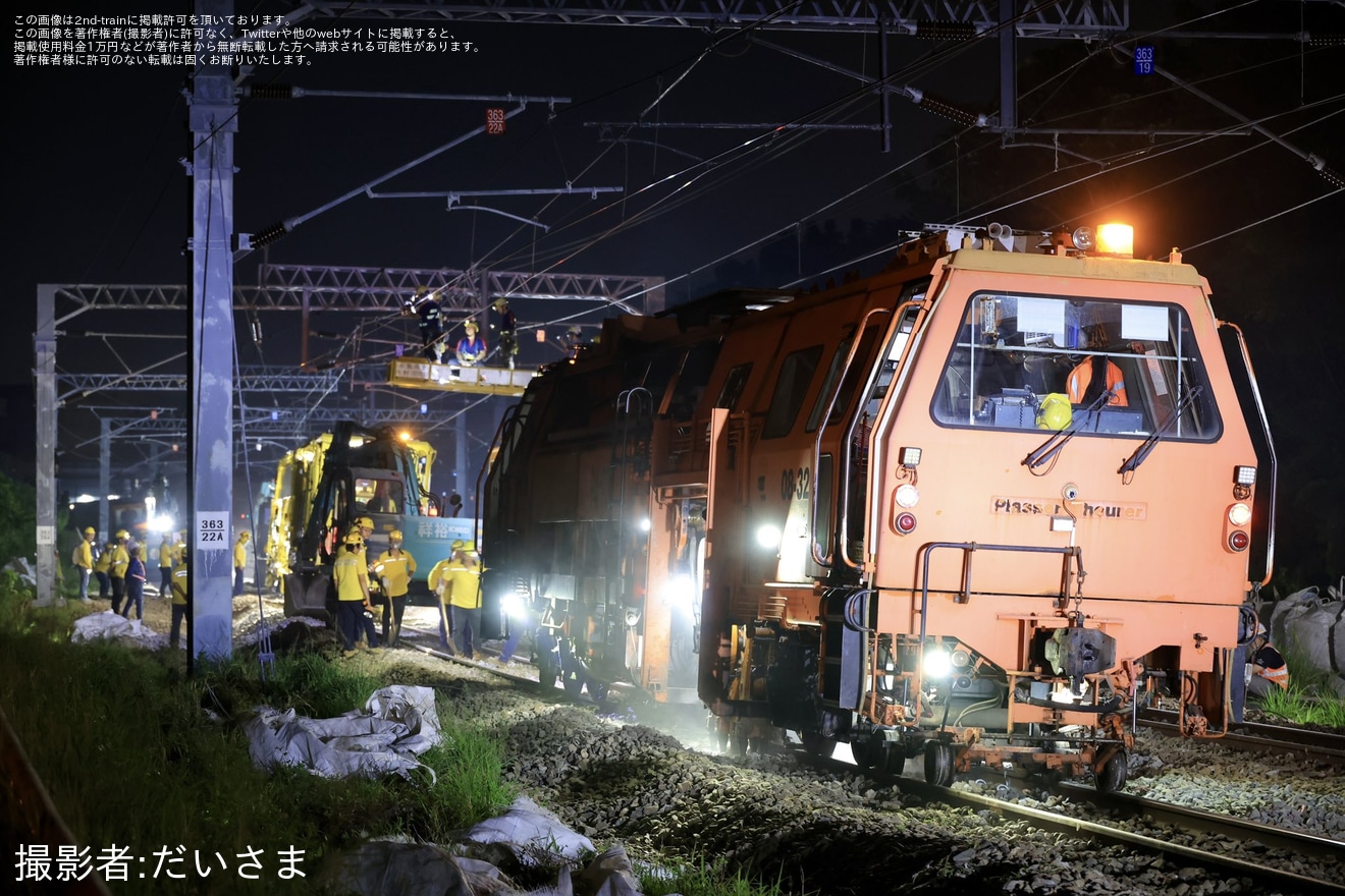 【台鉄】台南市区鉄道地下化に伴う線路切替工事で新型マルタイが稼働の拡大写真