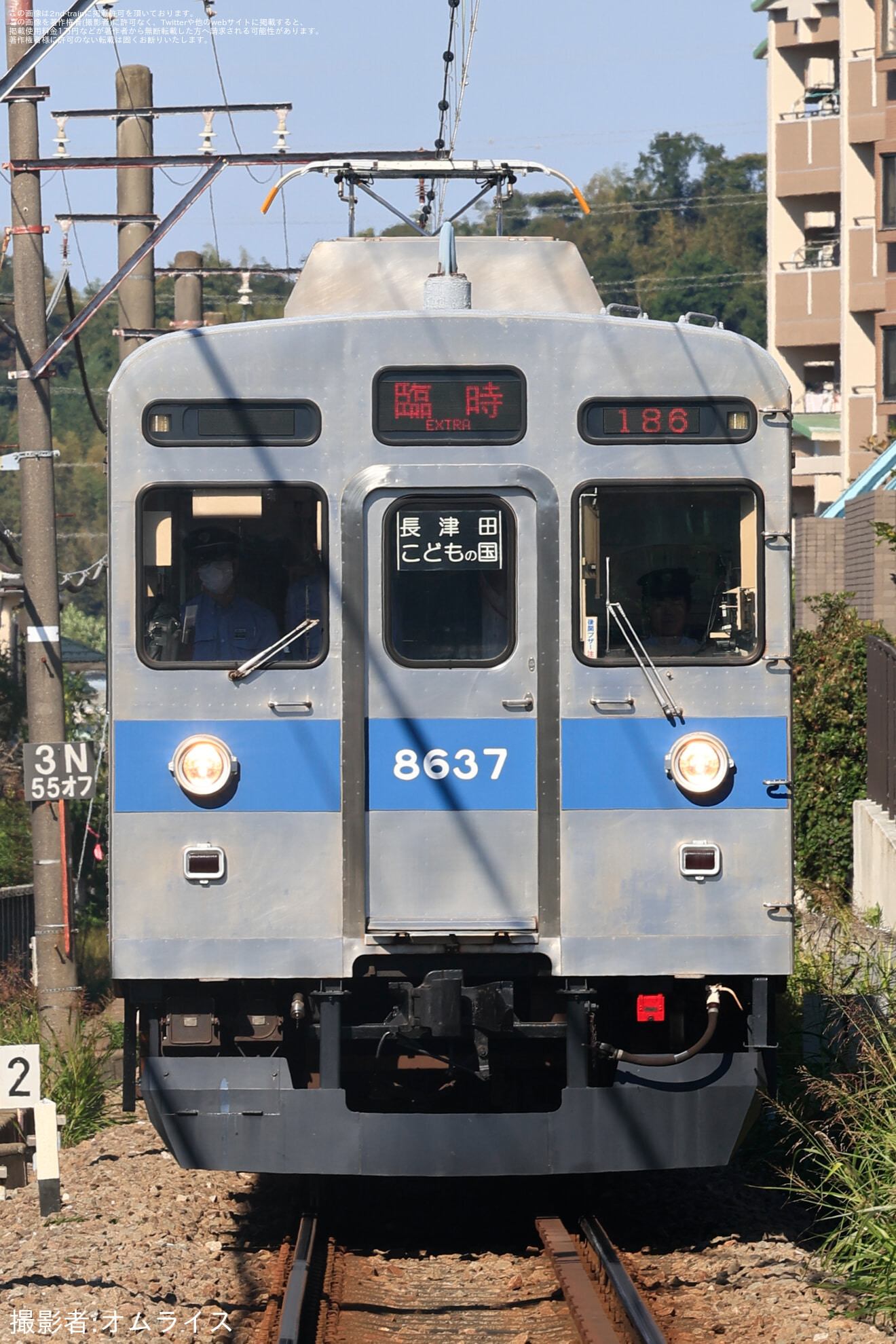 【東急】「東急電車まつり」開催に伴い8500系8637F・7000系7112Fがこどもの国線で運転の拡大写真