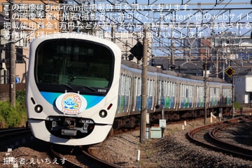 【西武】30000系38115F「飯能信用金庫 創立75周年記念つながりす号」ラッピング掲出して運行