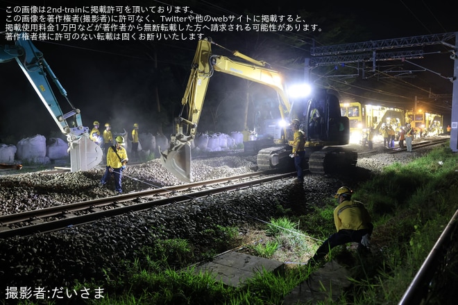 【台鉄】台南市区鉄道地下化に伴う線路切替工事で新型マルタイが稼働（2枚目）