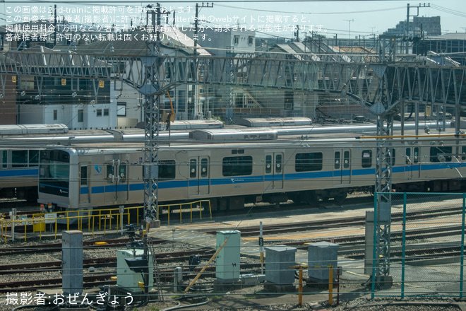 【小田急】3000形3654F(3654×8) 新宿方先頭車の前照灯と尾灯が更新車と同タイプに交換される（1枚目）
