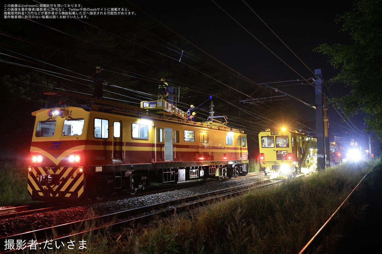 【台鉄】台南市区鉄道地下化に伴う線路切替工事で新型マルタイが稼働の拡大写真