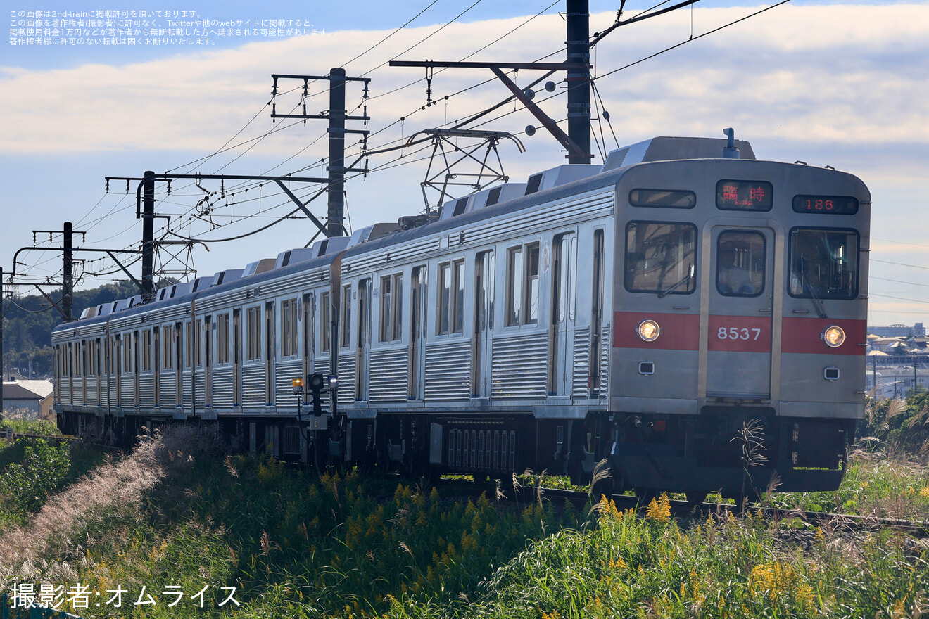 【東急】「東急電車まつり」開催に伴い8500系8637F・7000系7112Fがこどもの国線で運転の拡大写真