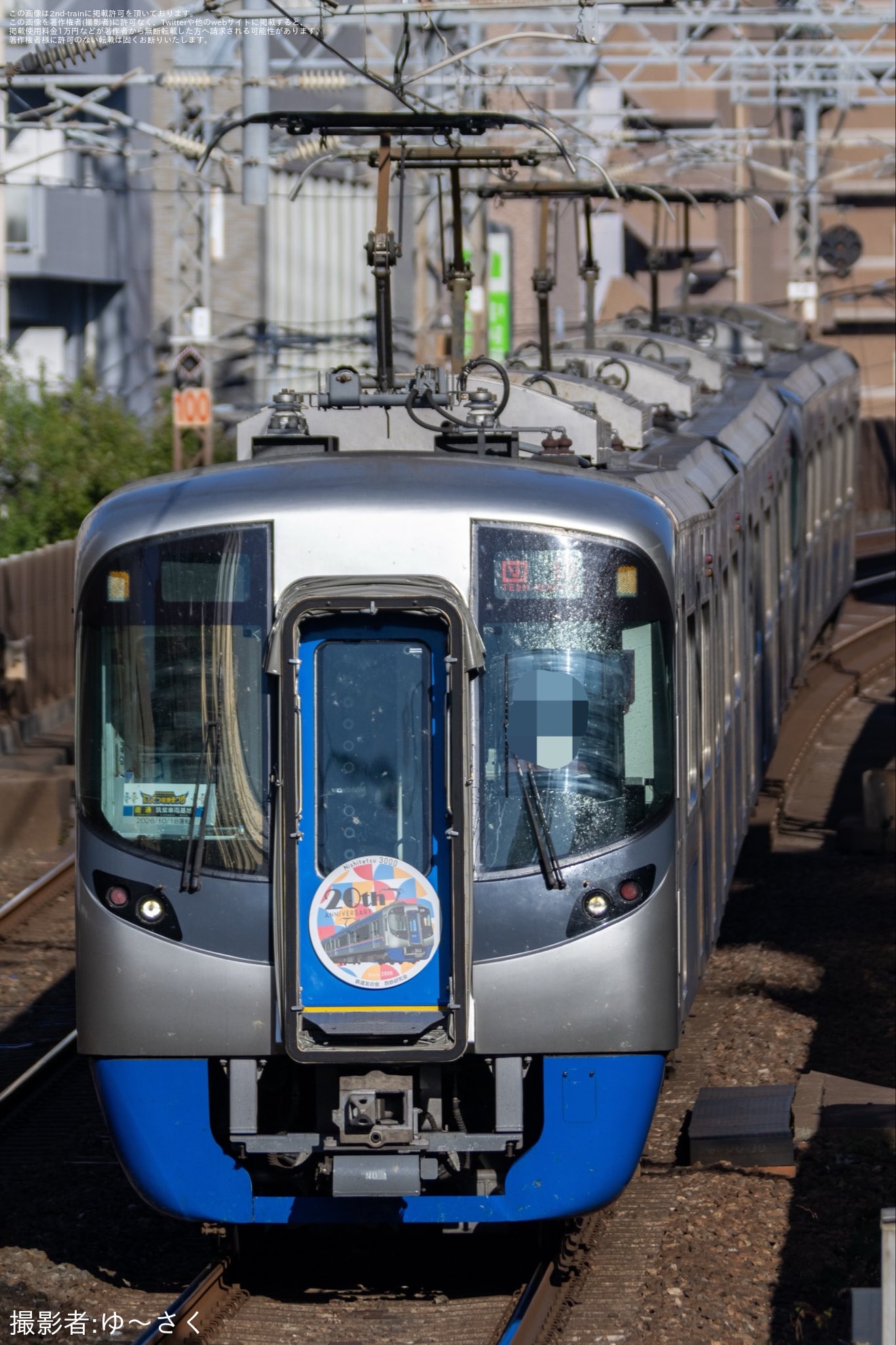 【西鉄】3000形3105F+3104F+3113Fが「にしてつ電車まつり」直通電車に充当の拡大写真