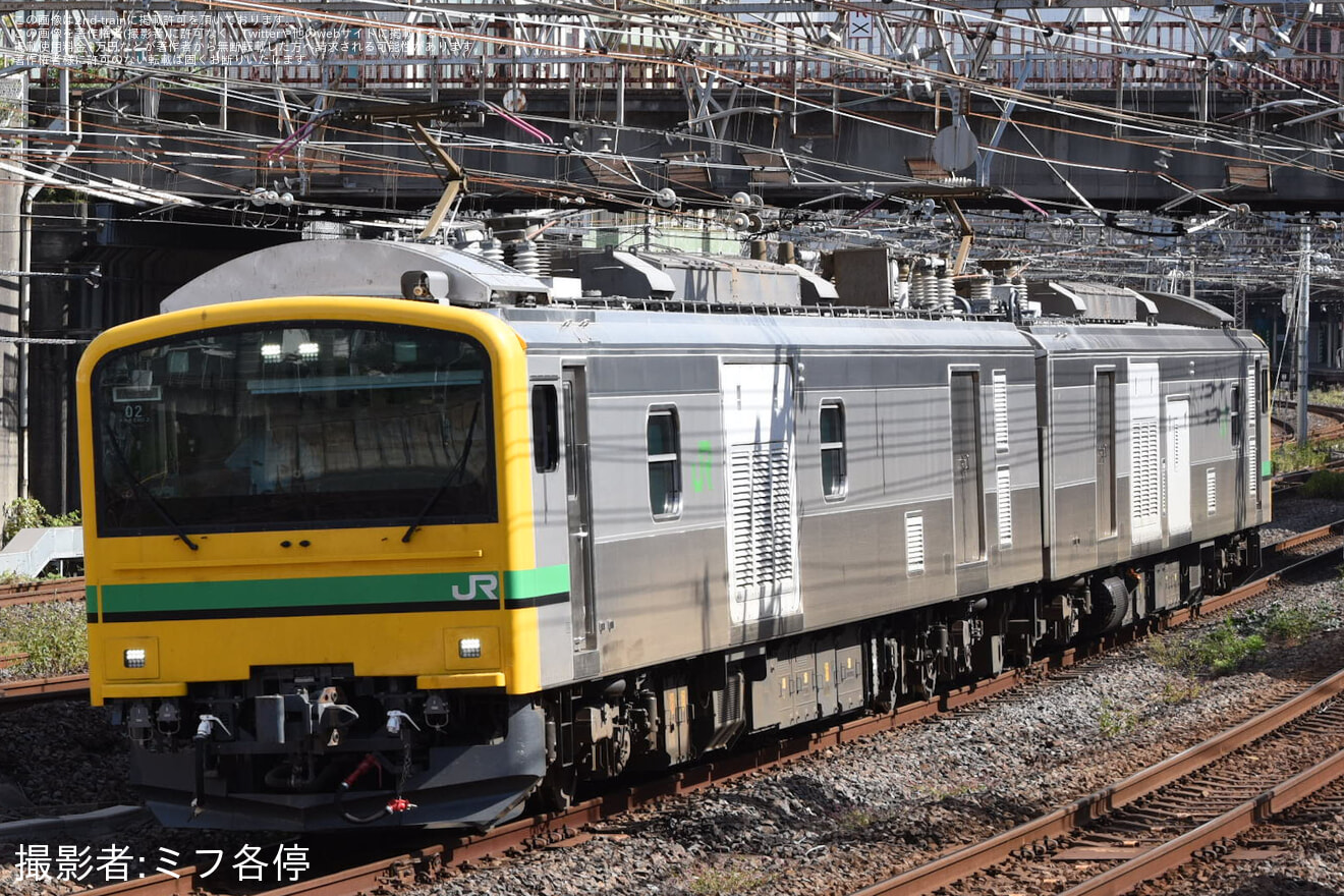 【JR東】E493系オク02編成が幕張車両ベースへ送り込み回送の拡大写真