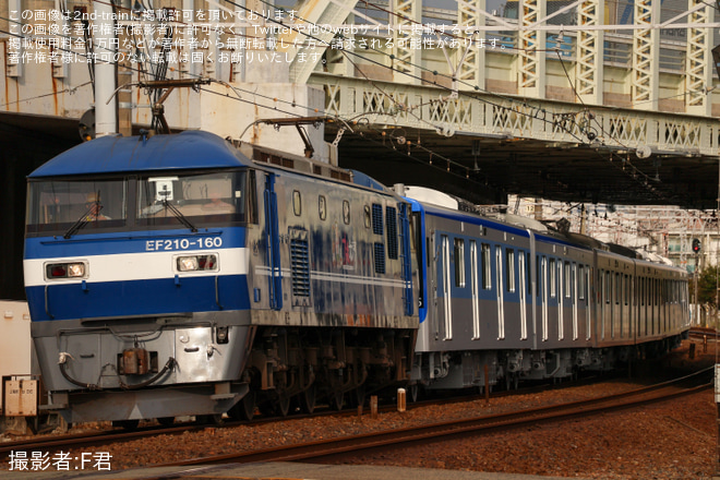 【福市交】4000系4136Fが川崎車両を出場し甲種輸送を実施 - 須磨海浜公園～須磨間にて撮影