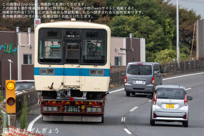 【小田急】8000形8053F(8053×4)新宿方2両が廃車搬出（6枚目）