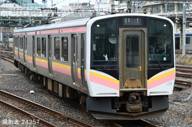 【JR東】E129系A6編成大宮総合車両ベース入場回送 - 大宮駅にて撮影