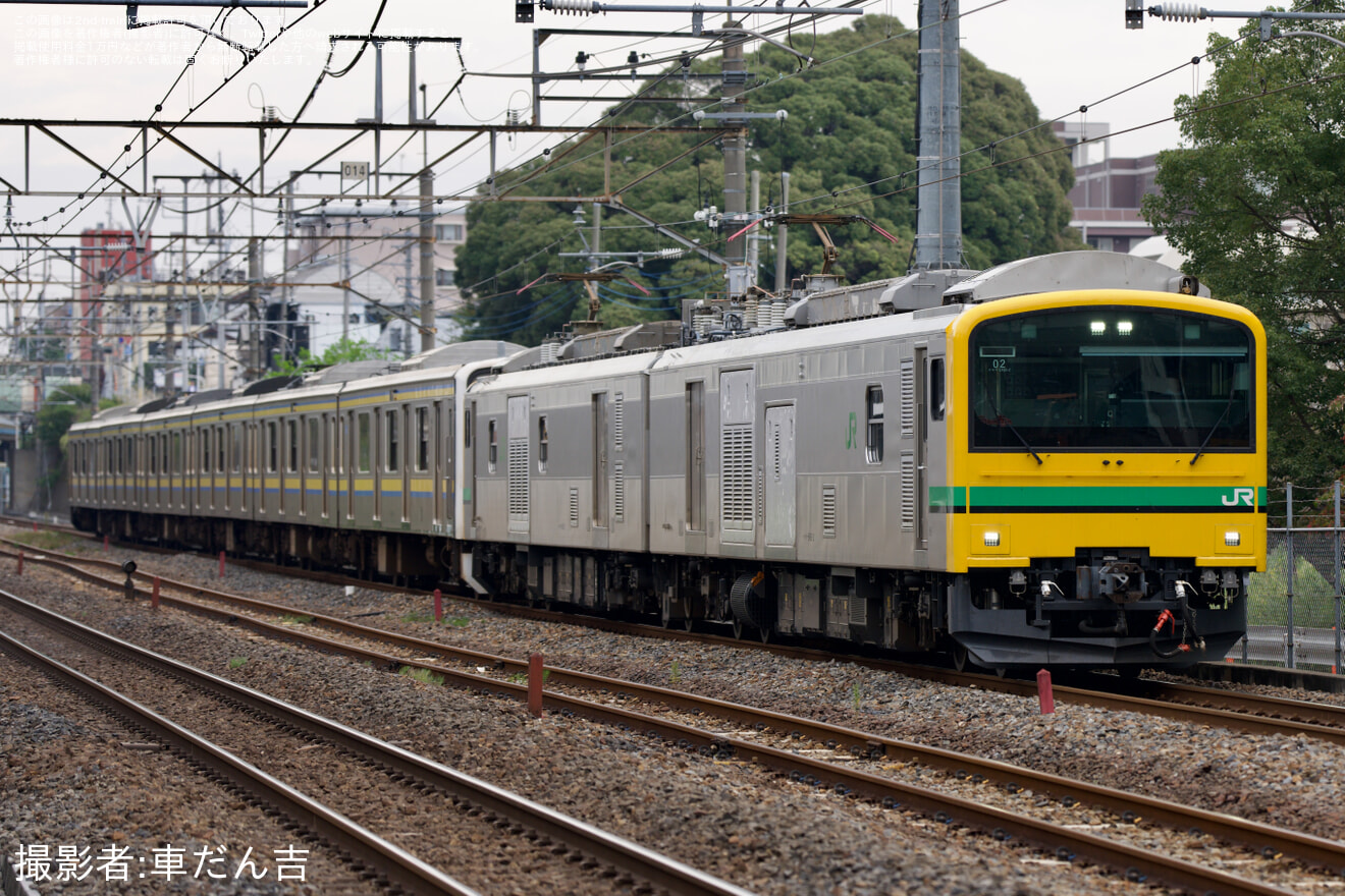 【JR東】209系マリC617編成が郡山総合車両ベースへ入場配給の拡大写真