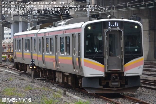 【JR東】E129系A6編成大宮総合車両ベース入場回送 - 大宮駅にて撮影