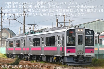 【JR東】701系N30編成秋田総合車両ベース構内試運転