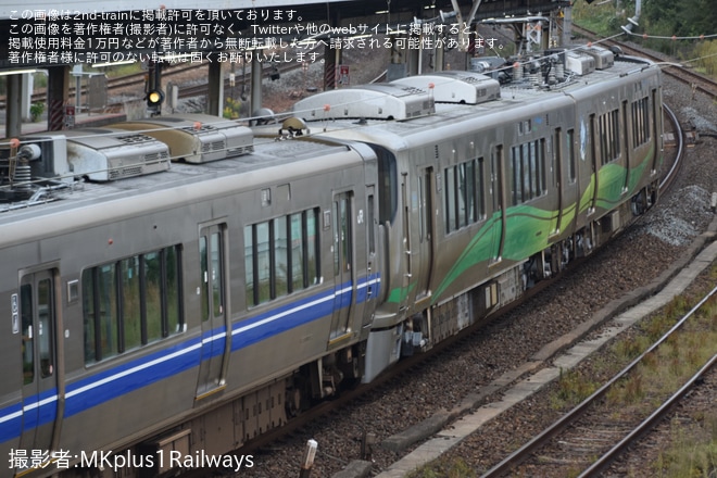 【あい鉄】521系AK20編成吹田総合車両所本所出場回送 - 茨木駅にて撮影