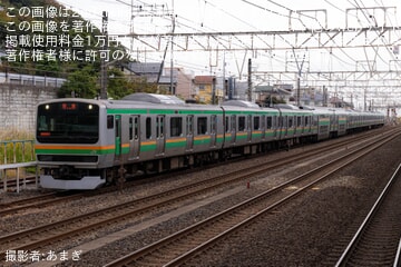 【JR東】E231系コツK-12編成が東京総合車両ベースを出場回送