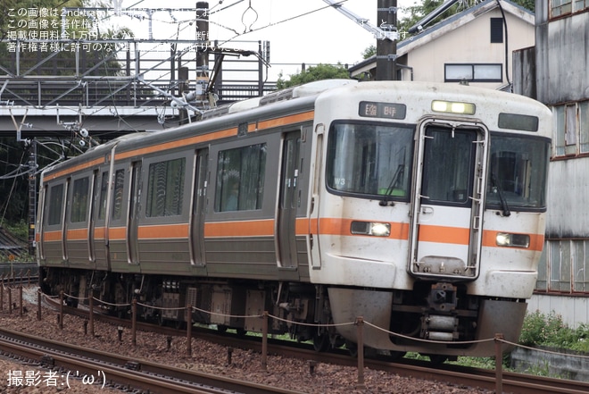 【JR海】313系2300番台W3編成(ロングシート)が急行「フジイチサイクルトレイン」で御殿場行きとして運転（1枚目）