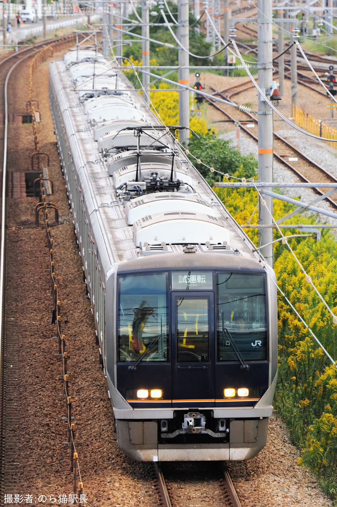 【JR西】321系D1編成が網干総合車両所本所出場試運転の拡大写真