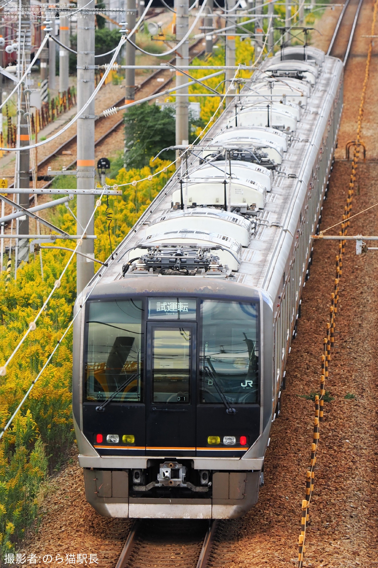 【JR西】321系D1編成が網干総合車両所本所出場試運転の拡大写真