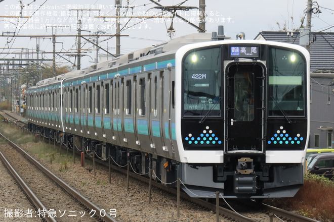 【JR東】E131系N18+N15編成が営業運転開始 - 東山梨駅にて撮影