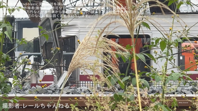 【東武】30000系31604Fの解体が進行 36604号車が解体、31404Fは解体完了 - 旧北館林荷扱所にて撮影