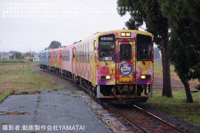【山形】YR-880形4両編成の特別列車が運転 - 時庭駅にて撮影