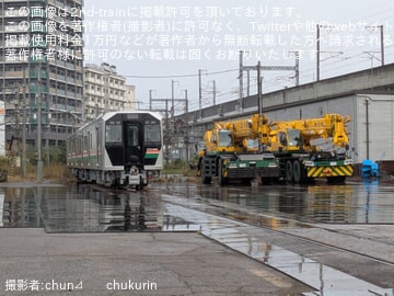 【JR東】E723系5000番台B-5編成が郡山総合車両ベースで陸送準備中