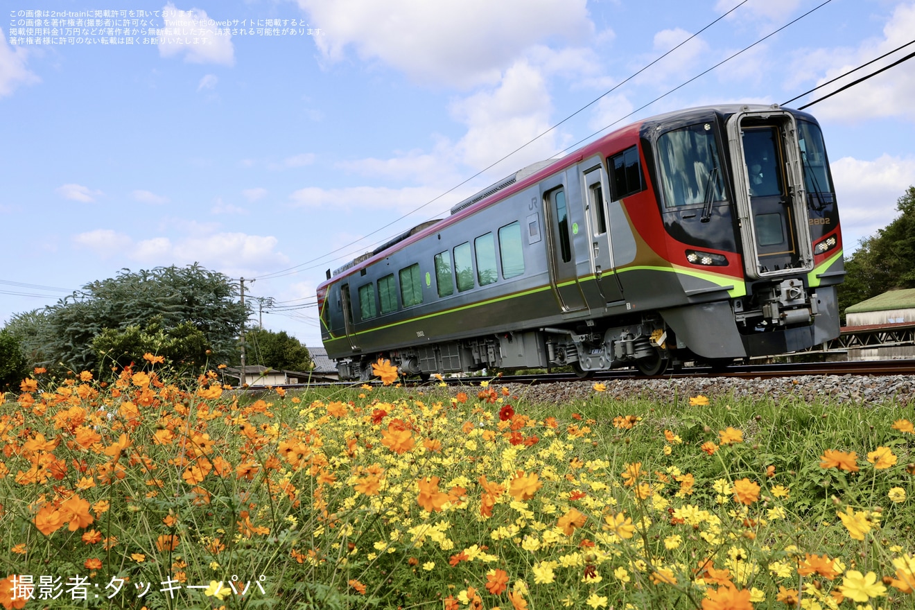 【JR四】2700系2802号車が全般検査を終えて多度津工場出場試運転の拡大写真